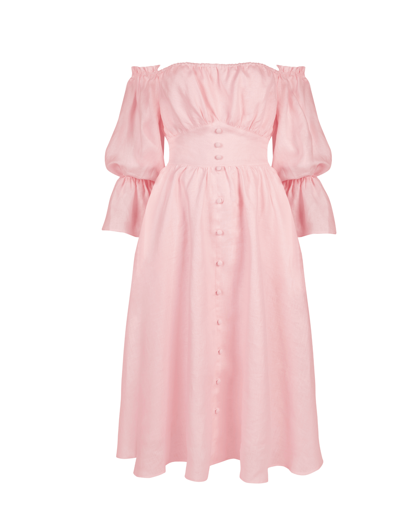 Simone Midi Dress - Pink - HERVANR Official